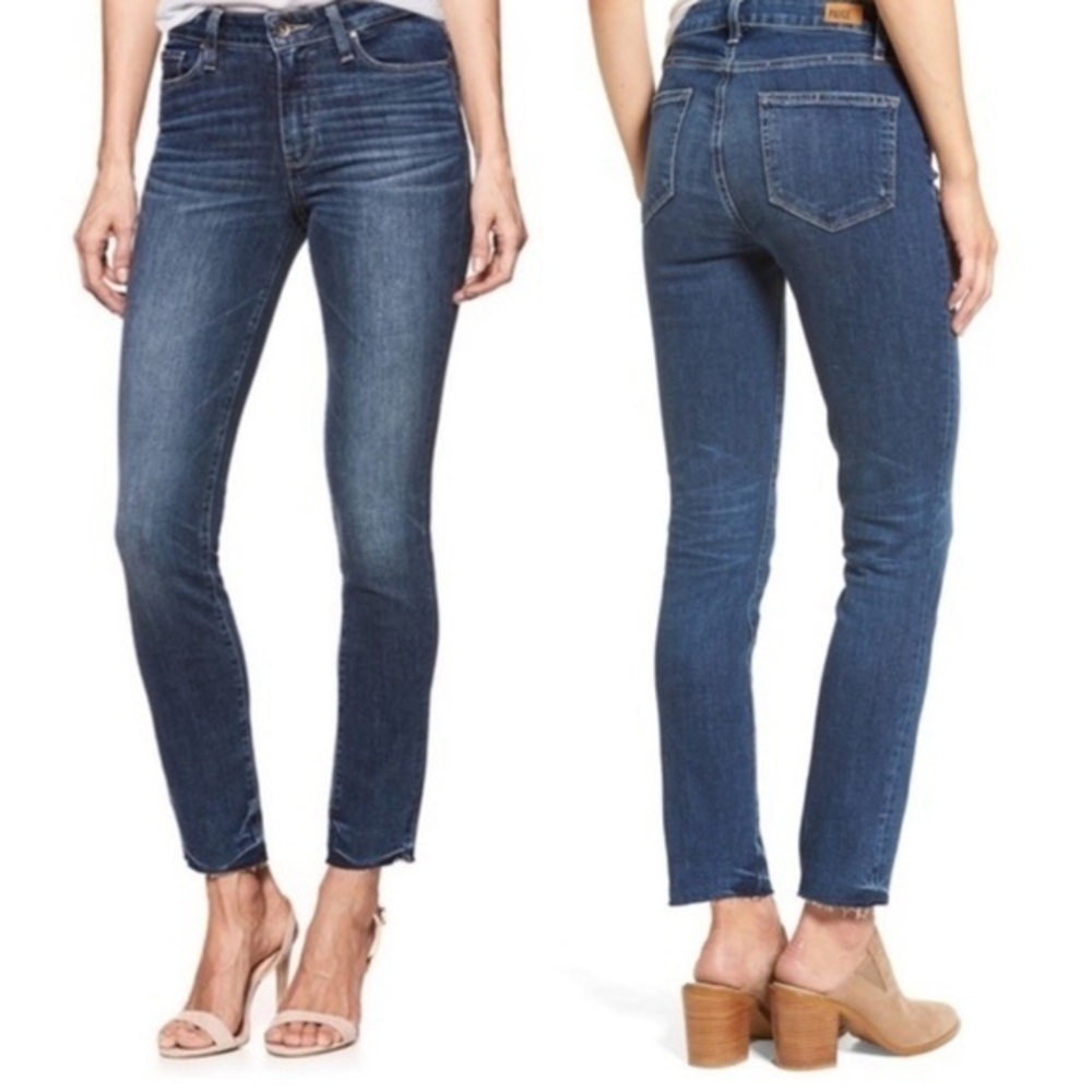 PAIGE // Hoxton Skinny Ankle Peg Denim Jeans in Riviera Wash, size 28